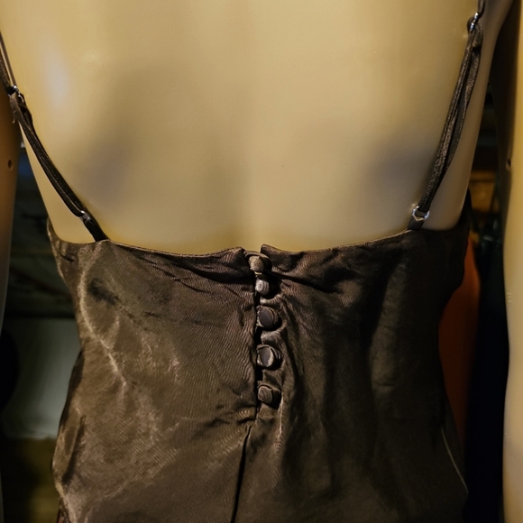 Zara Brown Metallic Cowl Neck Sleeveless Top - Picture 3 of 5